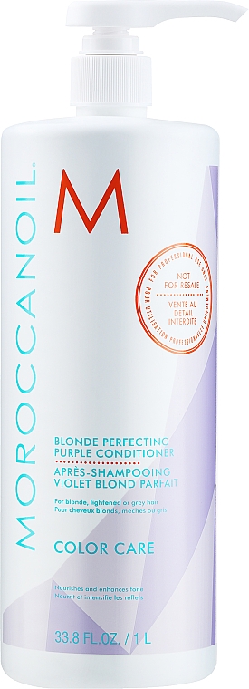 Straffende Haarspülung mit violettem Pigment - Moroccanoil Blonde Perfecting Purple Conditioner — Bild N2