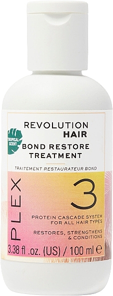 Produkt zur Haarwiederherstellung - Makeup Revolution Plex 3 Bond Restore Treatment Tropical Limited Edition — Bild N1