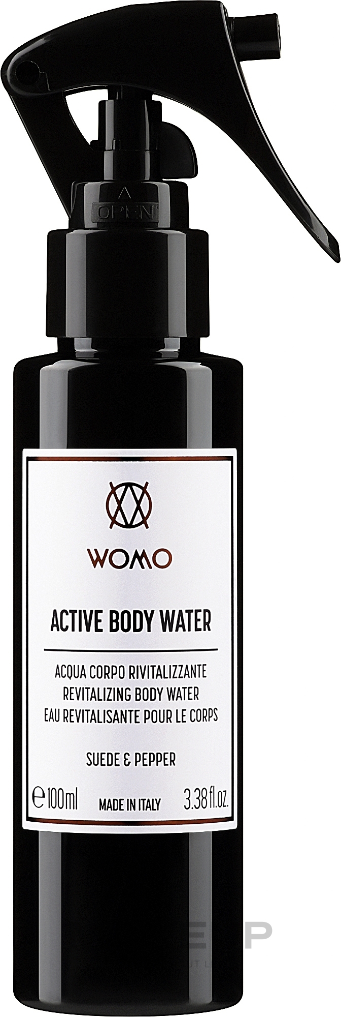 Aktives Wasser für den Körper Wildleder und Pfeffer - Womo Active Body Water Suede & Pepper — Bild 100 ml