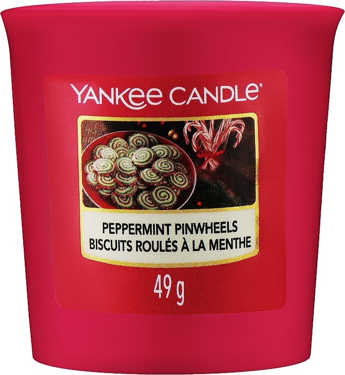 Duftende Votivkerze - Yankee Candle Peppermint Pinwheels Votive — Bild N1