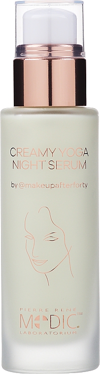 Feuchtigkeitsspendendes Anti-Aging Nachtserum für das Gesicht mit Niacinamid und Pflanzenextrakten - Pierre Rene Creamy Yoga Night Serum — Bild N1