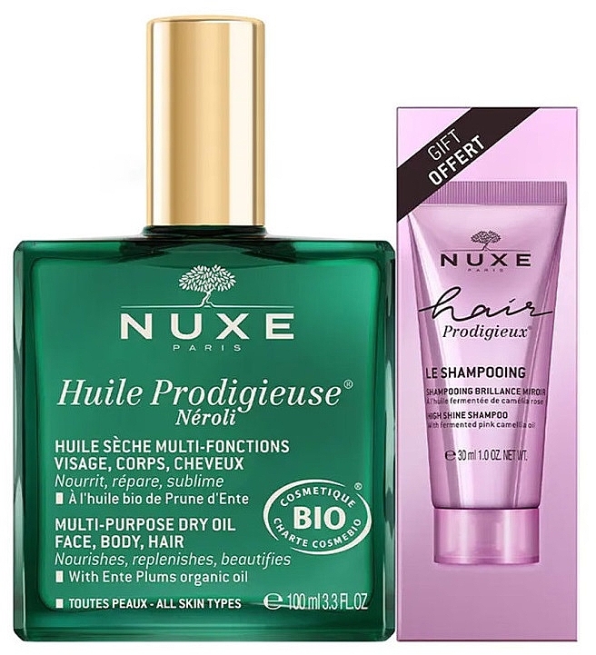 Set - Nuxe Huile Prodigieuse Neroli (oil/100ml + shm/30ml) — Bild N1