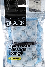 Massageschwamm blau - Suavipiel Black Aqua Power Massage Sponge — Bild N3