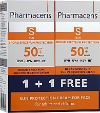 Düfte, Parfümerie und Kosmetik Gesichtspflegeset - Pharmaceris S Broad Spectrum Sun Protect Cream SPF50 (Gesichtscreme 2x50ml) 
