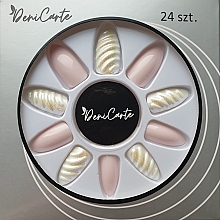 Düfte, Parfümerie und Kosmetik Künstliche Nägel mit 3D-Muster Nude - Deni Carte 5777