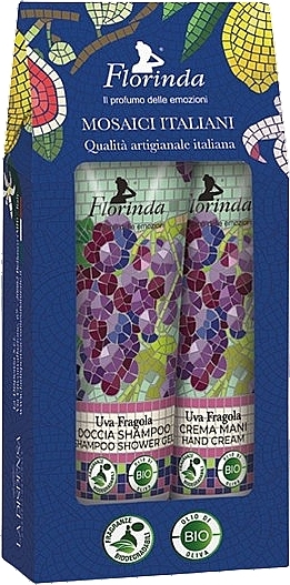 Körperpflegeset Erdbeeren und Trauben - Florinda Set (Handcreme 30ml + Duschgel 30ml)  — Bild N2
