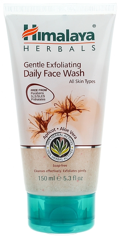 Gesichtspeeling für alle Haartypen mit Aprikose und Aloe Vera - Himalaya Herbals Gentle Exfoilating Daily Face Wash