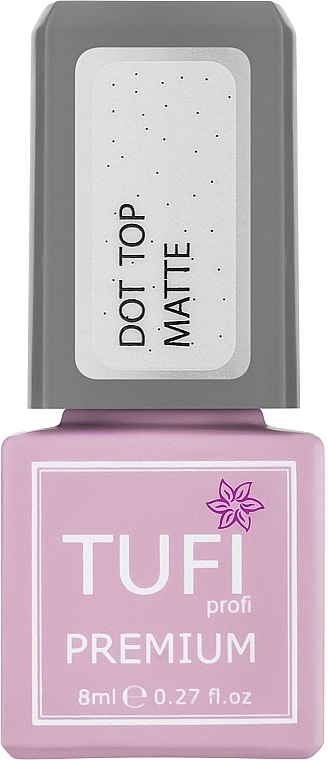 Nagelüberlack - Tufi Profi Premium Dot Top Matte — Bild N1