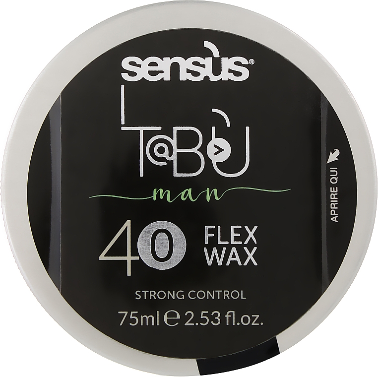 Starkes mattes Haarwachs - Sensus Tabu Flex Wax 40 — Bild N1