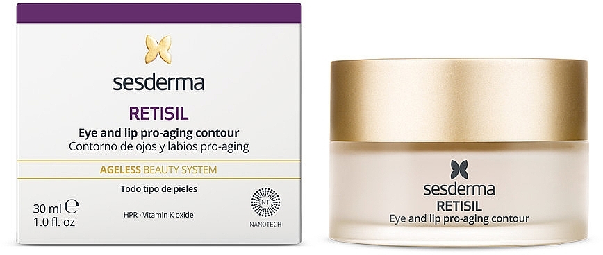 Creme für die Haut um Augen und Lippen - SesDerma Laboratories Retisil Eye And Lip Cream — Bild N3
