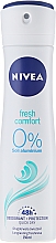 Düfte, Parfümerie und Kosmetik Deospray Antitranspirant - NIVEA Fresh Comfort Spray