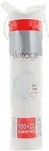 Düfte, Parfümerie und Kosmetik Kosmetische Wattepads 100 + 20 St. - Vintage Provence Matin Cotton Pads