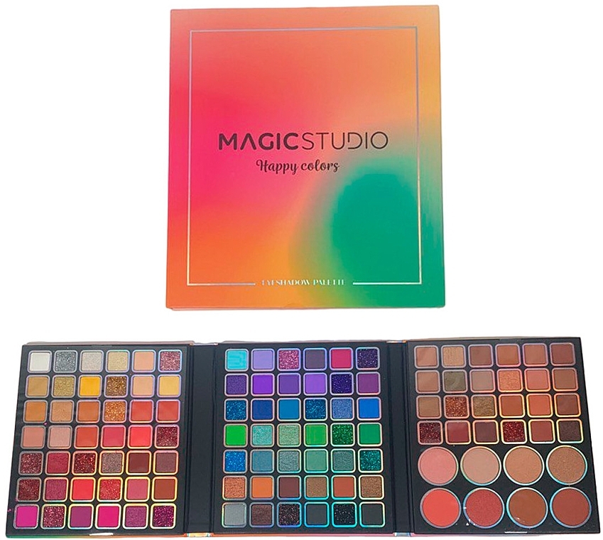 Make-up-Palette - Magic Studio Happy Colors Eye And Face Shadow Palette  — Bild N1