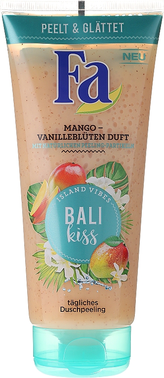 Duschpeeling mit Mango-Vanillenblüten Duft - Fa Bali Kiss Daily In-Shower Scrub