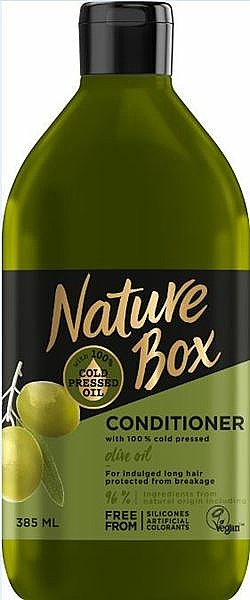 Conditioner mit 100% natürlichem kaltgepressten Olivenöl für lange Haare - Nature Box Conditioner Olive Oil — Bild N1