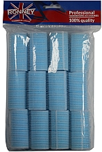 Düfte, Parfümerie und Kosmetik Klettwickler 28/63 blau - Ronney Professional Velcro Roller