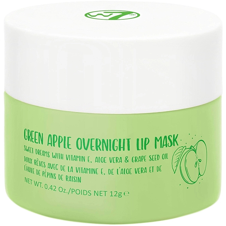 Lippenmaske für die Nacht Grüner Apfel - W7 Green Apple Overnight Lip Mask  — Bild N1