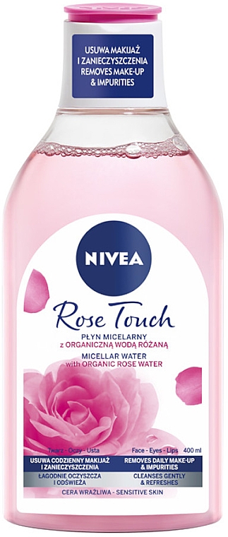 2-Phasiges Mizellen-Reinigungswasser mit Rosenwasser für alle Hauttypen - Nivea Make-up Expert — Bild N1