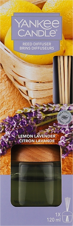 Raumerfrischer Lemon Lavender - Yankee Candle Lemon Lavender Reed Diffuser — Bild N1