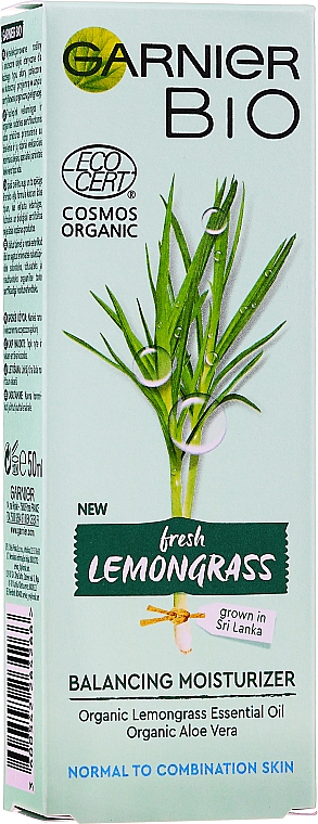 Feuchtigkeitsspendende Gesichtscreme mit Zitronengras - Garnier Bio Fresh Lemongrass — Bild N2