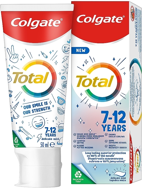Zahnpasta für Kinder von 7-12 Jahren - Colgate Total Junior Toothpaste — Bild N3