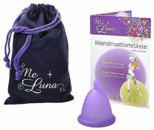 Menstruationstasse Größe M violett - MeLuna Classic Shorty Menstrual Cup Ball — Bild N1