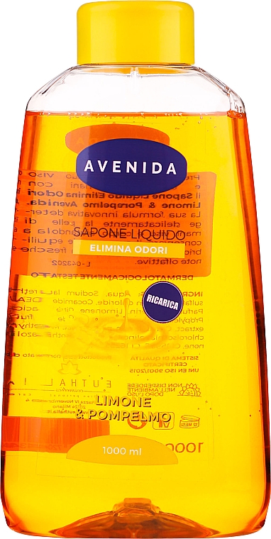 Flüssige Seife gegen unangenehme Gerüche mit Zitrone und Grapefruit - Avenida Liquid Soap — Bild N3