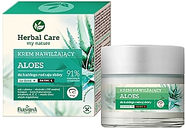 Feuchtigkeitsspendende Tages- und Nachtcreme mit Aloe - Farmona Herbal Care Moisturizing Cream — Bild N1