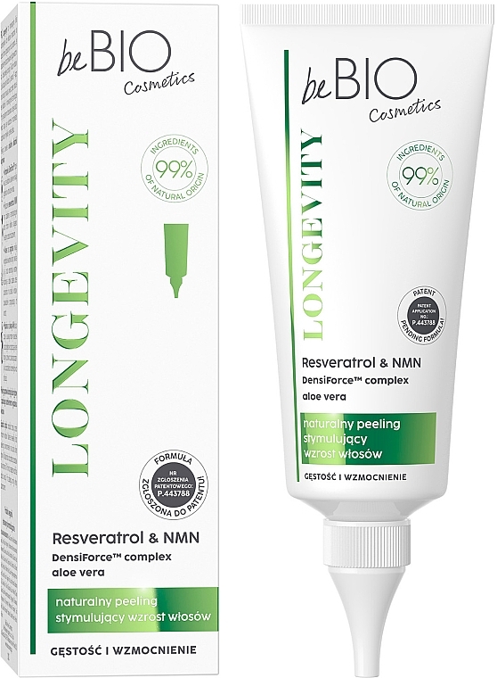 Natürliches Kopfhautpeeling - BeBio Longevity Natural Peeling  — Bild N1