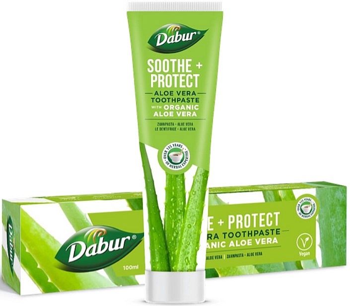 Zahnpasta mit Bio-Aloe Vera - Dabur Soothe + Protect Aloe Vera Toothpaste — Bild N1