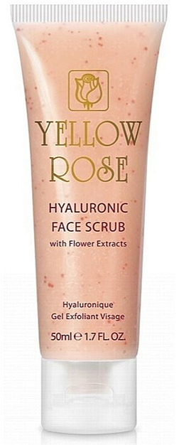 Reinigendes Gesichtspeeling-Gel mit Hyaluronsäure und Blütenextrakten - Yellow Rose Hyaluronic Face Scrub — Bild N1