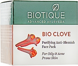 Klärende Gesichtsmaske mit Nelke - Biotique Bio Clove Purifying Anti- Blemish Face Pack — Bild N1