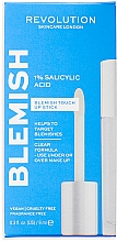 Düfte, Parfümerie und Kosmetik Stick gegen Entzündungen mit Salicylsäure für das Gesicht - Revolution Skincare 1% Salicylic Acid Blemish Touch Up Stick