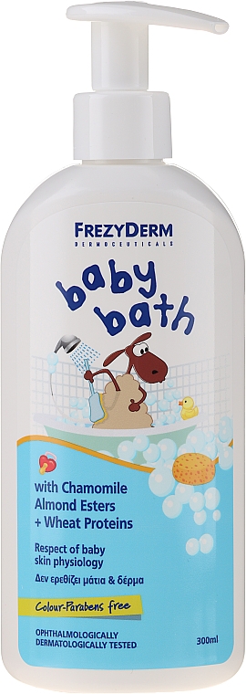 Sanfter Badeschaum für Kinder, Babys und Erwachsene mit Kamille, Mandel und Weizenproteinen - Frezyderm Baby Bath — Bild N3