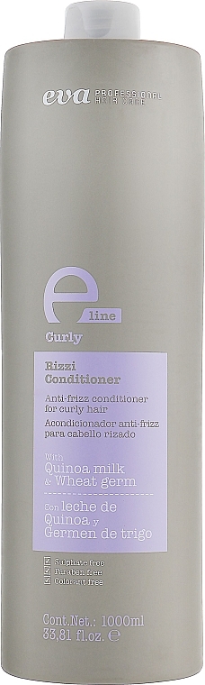 Glättender Conditioner für alle Haartypen - Eva Professional E-line Curly Conditioner — Bild N1
