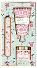 Düfte, Parfümerie und Kosmetik Handpflegeset - Baylis & Harding Royale Garden Rose, Poppy & Vanilla Luxury Manicure Gift Set (Handcreme 50ml + Handsalz 70g + Nagelfeile)