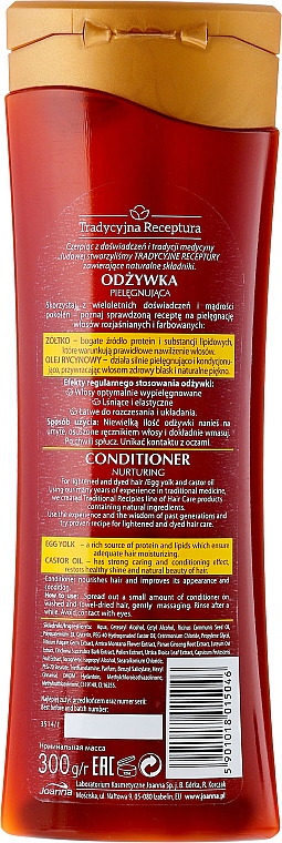 Haarspülung - Joanna Egg Yolk & Castar Oil Conditioner — Bild N3