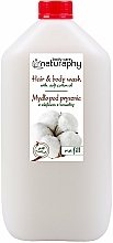 Shampoo-Duschgel mit Baumwollsamenöl - Naturaphy Refill — Bild N1