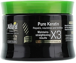 Intensive Haarmaske mit Keratin - Natural Formula Keratin Intense Mask — Bild N1