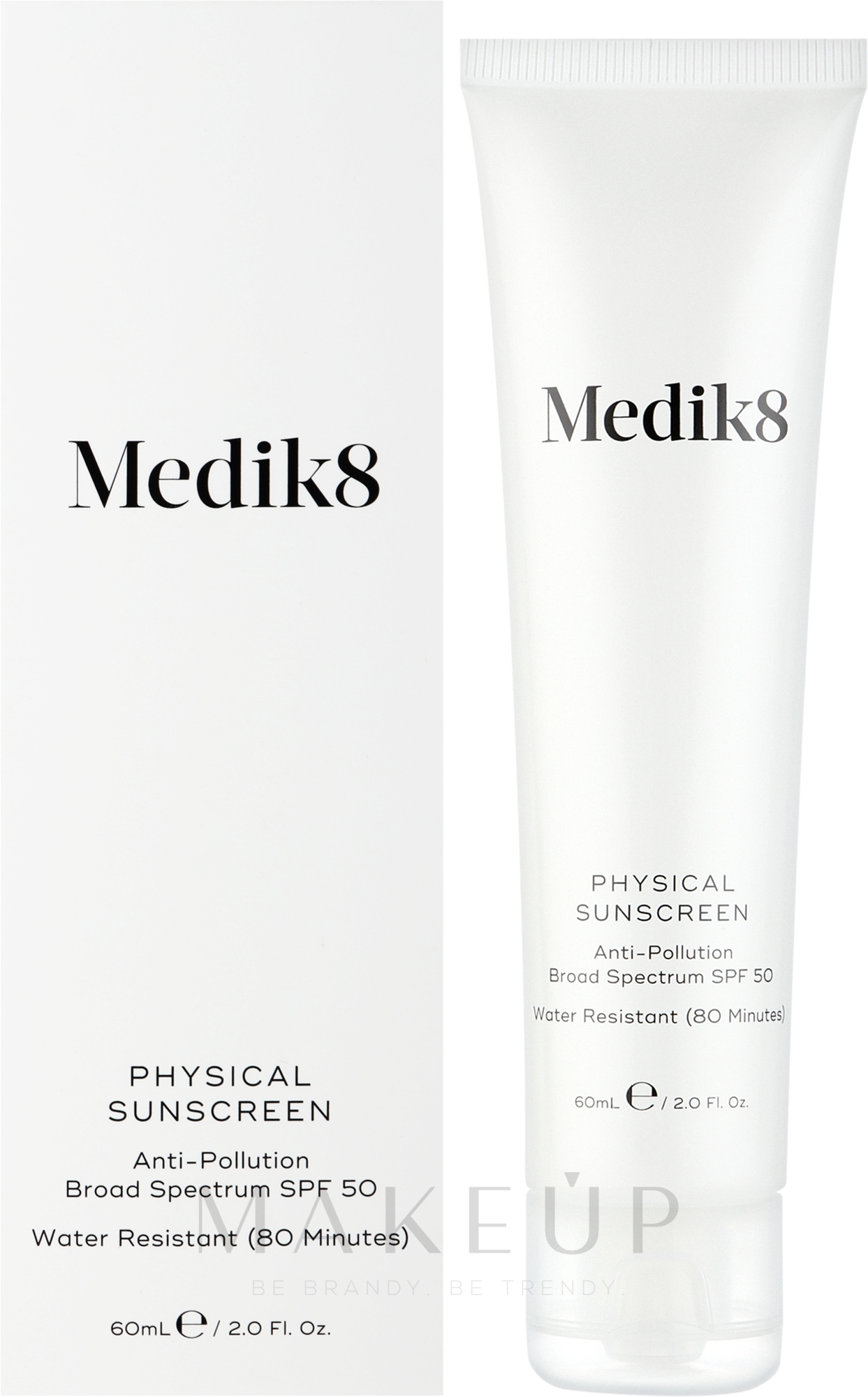 Sonnenschutzcreme - Medik8 Physical Sunscreen SPF 50 — Bild 60 ml