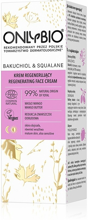 Regenerierende Gesichtscreme mit Bio Bakuchiol - Only Bio Bakuchiol & Squalane Regenerating Cream — Bild N2