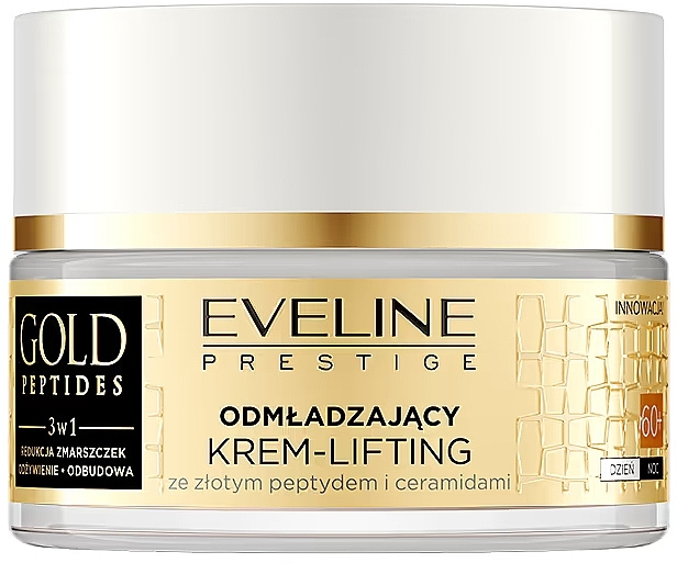 Verjüngende Lifting-Creme 60+ - Eveline Cosmetics Gold Peptides — Bild N1