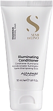 Düfte, Parfümerie und Kosmetik Conditioner für Haarglanz - Alfaparf Milano Semi Di Lino Illuminating Conditioner (Mini)