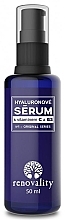 Düfte, Parfümerie und Kosmetik Gesichtsserum mit Hyaluronsäure, Vitamin C und B3 - Renovality Original Series Hyaluronic Serum