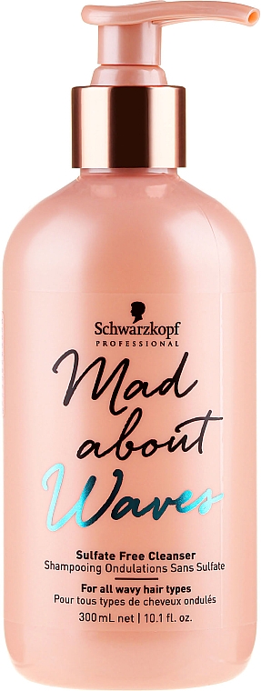 Sulfatfreies Shampoo für lockiges Haar - Schwarzkopf Professional Mad About Waves Sulfate Free Cleanser