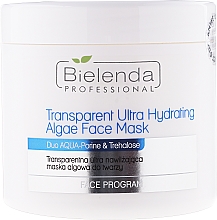 Intensiv feuchtigkeitsspendende Algen-Gesichtsmaske - Bielenda Professional Program Face Transparent Ultra Hydrating Face Algae Mask — Bild N1
