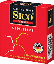 Kondome Sensitive anatomisch geformt 3 St. - Sico — Bild N1