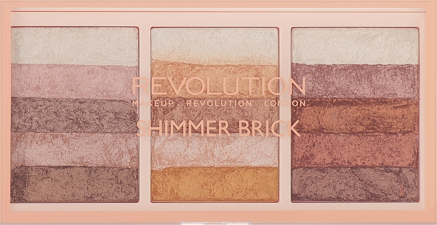 Schimmer-Palette - Makeup Revolution Shimmer Brick Palette — Bild N2