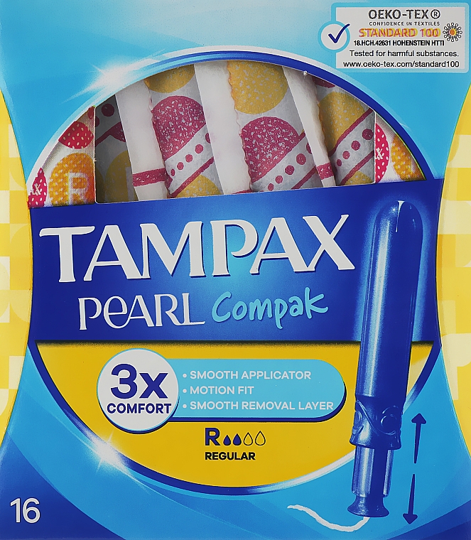 Tampons mit Applikator 16 St. - Tampax Pearl Compak Regular — Bild N1