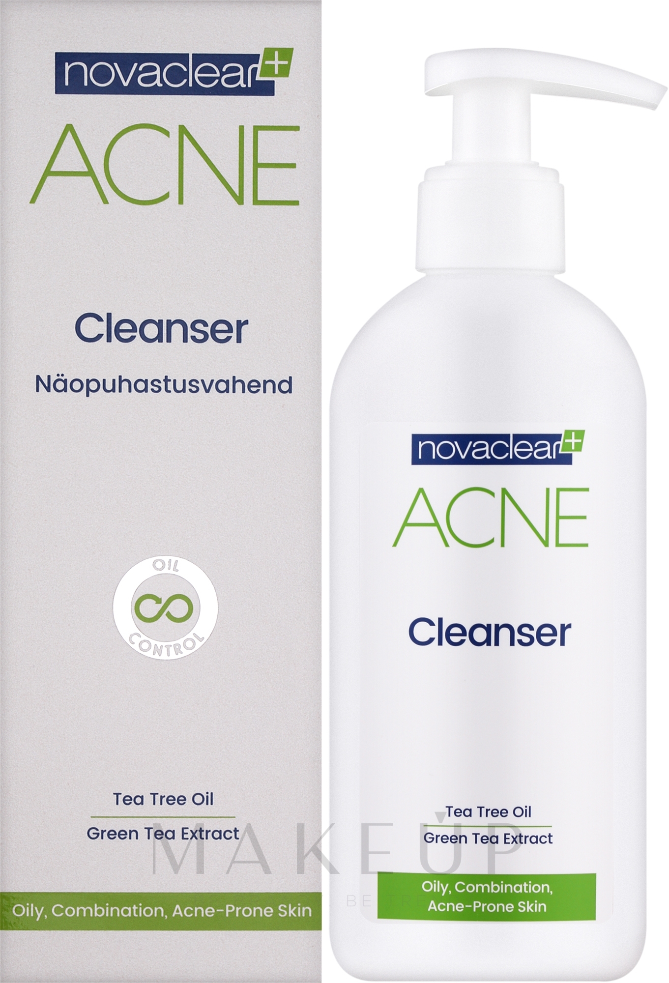 AntiAkne Porenreiniger mit Teebaumöl und Grüntee-Extrakt - Novaclear Acne Cleanser — Bild 150 ml